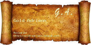 Gold Adrienn névjegykártya